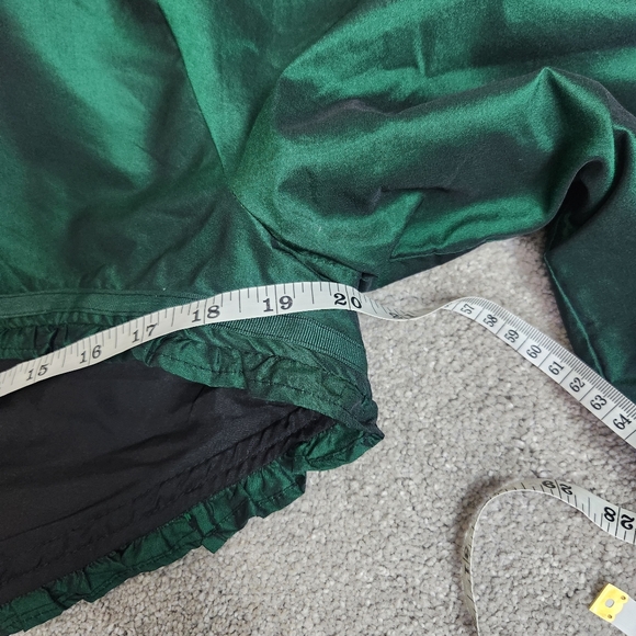 Emerald Green Tafatta Bolero Jacket Size XL Castlecore Renaissance Fairytale - Picture 9 of 14